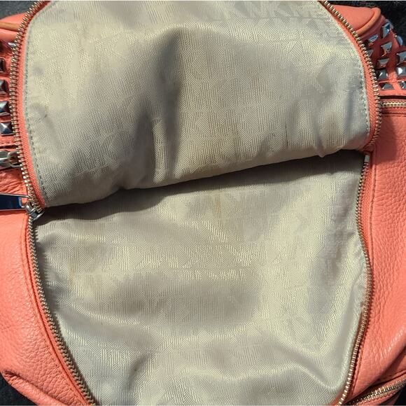 Michael Kors Rhea Studded Backpack Pink - Picture 13 of 15